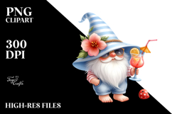 Cute Gnome Cocktail Summer PNG Product Image 1