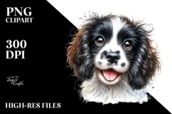 Watercolor Baby English Springer Spaniel, High-Res PNG Product Image 2