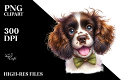 Watercolor Baby English Springer Spaniel PNG Product Image 2