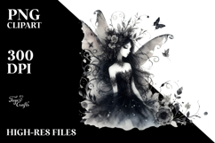 Washed Watercolor Gothic Fairy Product Image 2
