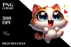 Cute Cat Dancing on Hind Legs PNG Product Image 2