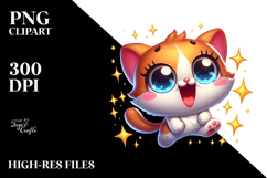 Cute Cat Dancing on Hind Legs PNG Product Image 2