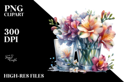 Abstract Freesia | Sublimation | Clipart Product Image 2