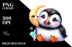 Colorful Baby Puffin in Moonlight Product Image 1