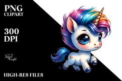 Cute Dancing Baby Unicorn PNG Product Image 2