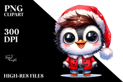 Happy Penguin Watercolor Clipart Product Image 2