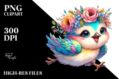 Excited Bird Run, Transparent PNG Product Image 2