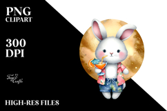 Funky Bunny with Cocktail, High-Res PNG Product Image 2