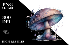 Pastel Glossy Mystical Mushroom PNG Product Image 2