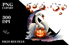 Swan for Halloween, PNG Product Image 2