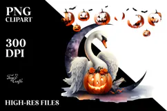 Swan for Halloween, PNG Product Image 2