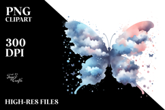 Cute Butterfly Silhouettes PNG Product Image 1