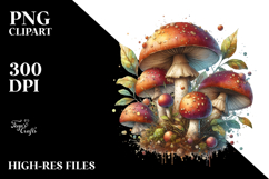 Mystical Celestial Mushroom PNG Product Image 2