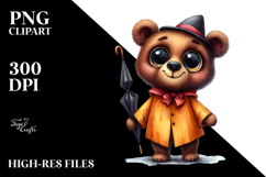 Watercolor Bear Caricature-like Product Image 2