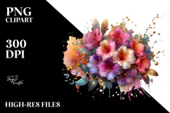 Shiny Rhododendron Abstract, Transparent PNG Product Image 2