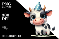 Shy Cow Party Hat Goofy Smile Product Image 2