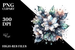 Jasmine Watercolor Abstract Clipart Product Image 3