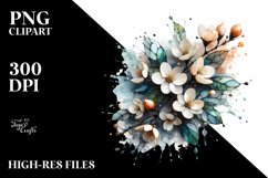 Metallic Watercolor Abstract Clipart Product Image 1