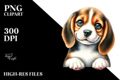 Adorable Beagle Puppy, Transparent PNG Product Image 2