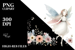 Washed Watercolor Whimsical Fairy Product Image 2
