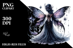 Gothic Fairy on Star PNG Product Image 2
