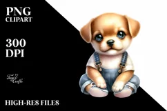 Cute Baby Dog PNG Product Image 1