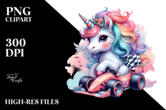 Speedy Baby Unicorn PNG Product Image 2