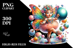 Colorful Baby Fairy Dance Floor PNG Product Image 2