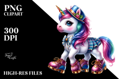 Colorful Baby Unicorn Tap Dance PNG Product Image 2