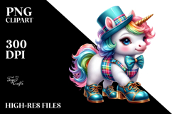 Colorful Baby Unicorn Tap Dance PNG Product Image 2