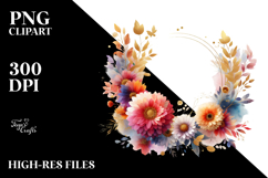 Abstract Vibrant Gold Frame Clipart Product Image 2