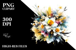 Vibrant Narcissus with Gold Foil Splash Product Image 3