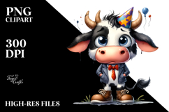 Funny Cow Party Hat Shoes Product Image 2