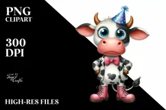 Funny Cow Party Hat Shoes Product Image 3