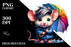 Vibrant Drawing Baby Mouse PNG Product Image 2