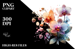 Orchid Artwork PNG Product Image 2
