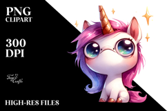 Expressive Unicorn Contempt PNG Product Image 2