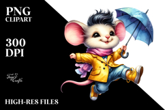 Excited Baby Mouse Jumping PNG Product Image 2