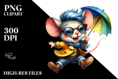 Excited Baby Mouse Jumping PNG Product Image 2
