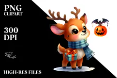 Cute Baby Elk for Halloween PNG Product Image 2