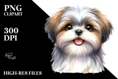 Watercolor Cute Shih Tzu, High-Res PNG Product Image 2