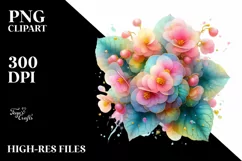 Vibrant Begonia Transparent PNG Product Image 3