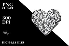 Broken Diamond-like Heart, PNG Product Image 2