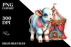 Circus Tent Cow PNG Product Image 2