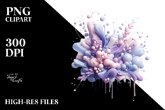 Glossy Lavender with Watercolor Splash Product Image 2