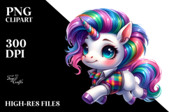 Running Cute Unicorn PNG Product Image 2