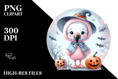 Expressive Flamingo on a Night PNG Product Image 2