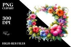 Vibrant Colorful Watercolor Frame | Clipart Product Image 3