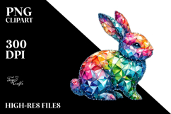 Diamond Bunny on Splash PNG Product Image 2