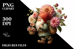 Detailed Digital Painting Small Carrying Dahlia | Product Image 3